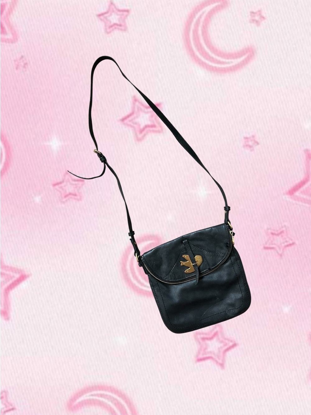 Marc Jacobs black leather crossbody